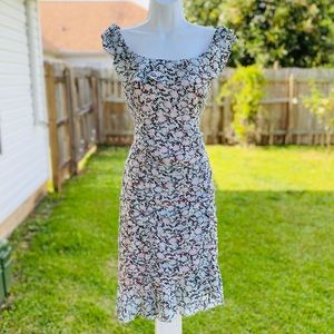 NANETTE LEPORE Seductress Offshoulder Floral Dress